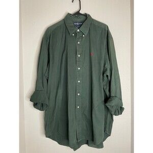 Rare Find Vintage Polo Ralph Lauren Green Casual Shirt XL Polo Ralph Lauren